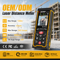 Sndway télémètre laser portable outil de mesure de la vue télémètre laser rétro-éclairage lcd 120m télémètre laser avec caméra