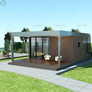 Casa contenedor plegable Simple <span class=keywords><strong>de</strong></span> 54m2, 2 habitaciones, con Patio frontal, contenedor preconstruido, casa en venta - Product Image 1