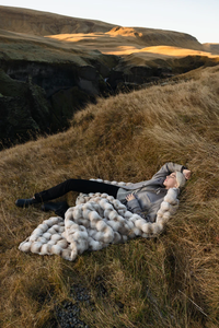 Роскошное Двухслойное мягкое утяжеленное одеяло из искусственного меха кролика искусственные одеяла для зимы - Product Image 6