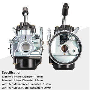 Carburateur F37 19mm pour Dellorto SHA 1515 1412 Peugeot 102 103 <span class=keywords><strong>MBK</strong></span> 51 Mini <span class=keywords><strong>Moto</strong></span> Pit Dirt Bike ATV Quad Carburateur - Product Image 2