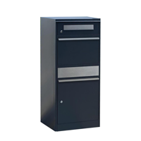 Boîte aux lettres personnalisée en métal pour extérieur, étanche, autoportante, pour la livraison de courrier et de colis, pour la poste et les coursiers