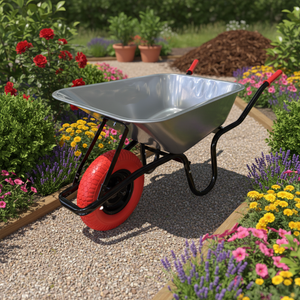 Europaweit Beliebte Industrielle Stahl-Schubkarre B6414T mit Geschlossener Struktur Lagerung OEM Anpassbar - Product Image 1