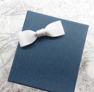 Regalo caja de regalo de poliéster gros de cinta impresa cinta logotipo blanco tejer grogrén (ligamento tafetán cinta - Product Image 5