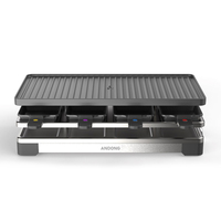 Plaque de cuisson électrique Teppanyaki ANDONG avec poêles antiadhésives pour steak, ailes de poulet, barbecue