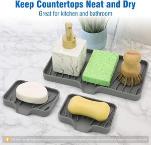 Tappetino Moderno <span class=keywords><strong>in</strong></span> <span class=keywords><strong>Silicone</strong></span> Alimentare per Asciugatura Piatti, Antiscivolo e Resistente al Calore per Uso Domestico, Motivo Quadrato per Tavolo - Product Image 4