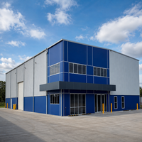 Bâtiment en acier préfabriqué pour entrepôt de distribution de marchandises finies, options structurelles prêtes pour la grue, fournisseur d'usine sur mesure