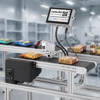 Imprimante jet d'encre haute résolution polyvalente Codpad, machine de codage de date à jet d'encre de qualité industrielle pour la traçabilité des batteries industrielles