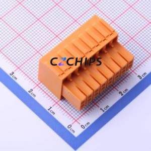 KF2EDGKE-3.5-2*8P Plug-in Terminal Block P=3.5mm Connector ( Connector Type: Male Plug )( Construction: 2x8P )( Pitch: 3.5mm ) - Product Image 2