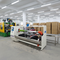 Machine de découpe automatique de rubans bi-adhésifs en vinyle technique JCD, coupeuse de rubans en polyester haute vitesse 10-50m/min, certifiée CE, avec cœur PLC
