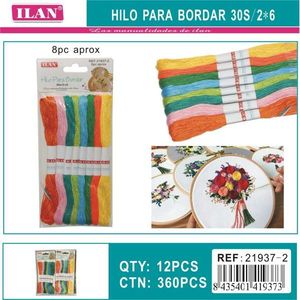 Filo da Ricamo Ilan 30s/2*6 Multicolore per Punto Croce e Lavori Artigianali - Product Image 3