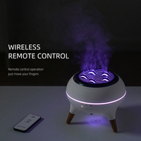 Usine nouvel humidificateur de pulvérisation de méduse dynamique diffuseur d'arôme en forme de flamme volcanique conception améliorée simulée