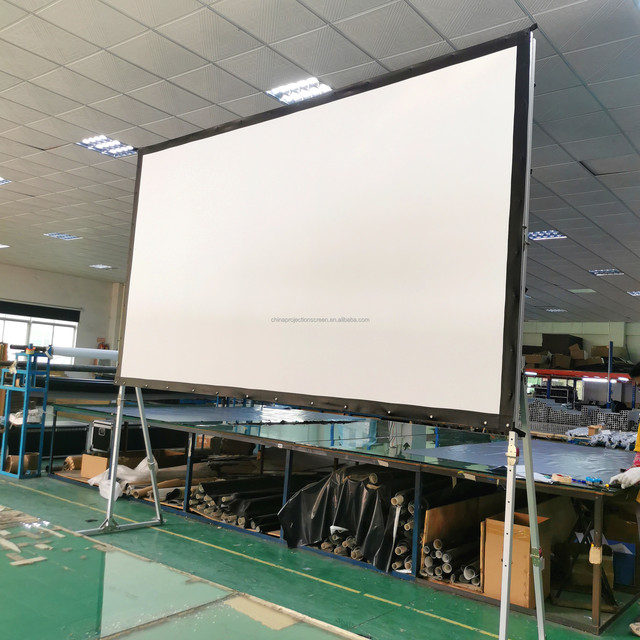 TELON Portable Foldable 150-300inch Projection Screen,Simple Fast Fold, Easy to Carry Screens Outdoor&Indoor Use