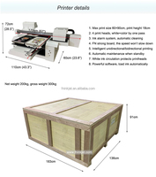 Imprimante DTG à jet d'encre 2880 dpi avec 4 têtes d'impression XP, entretien automatique, 1/2/4 stations, format A3/A2/A1, technologie micro-piezo avancée 6