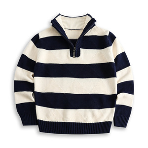 Camiseta Nueva para Niños 2022, Estilo Otoño Invierno, Suéter Grueso a Rayas para Bebés - Product Image 5