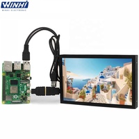 7 inç 1024*600 VGA HD-MI AV Port IPS Panel LCD Monitör Windows Sistemlerini, Raspberry Pi'yi ve Monitör Ekranlarını Destekler