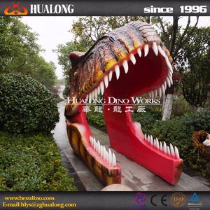 Siège interactif extérieur énorme crâne <span class=keywords><strong>de</strong></span> dinosaure pour décoration <span class=keywords><strong>de</strong></span> parc accessoires <span class=keywords><strong>de</strong></span> <span class=keywords><strong>photographie</strong></span> Simulation d'animaux en silicone - Product Image 2