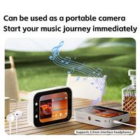 Appareil photo numérique multifonction 64MP C CD avec écran tactile coulissant, lecteur de musique, batterie 3600mAh, matériau plastique