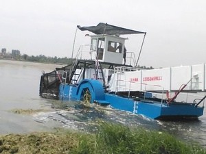 Moissonneuse de mauvaises herbes aquatiques/équipement de nettoyage de rivière/<span class=keywords><strong>bateau</strong></span> de nettoyage des déchets sans pilote - Product Image 5