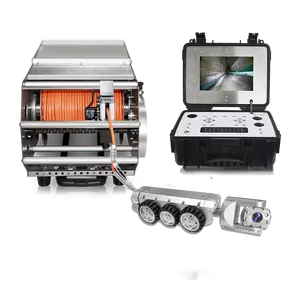 Система видеонаблюдения с автоматическим увеличением для подводной трубы, система осмотра, робот-гусеничный бороскоп с панорамированием и наклоном