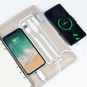 2024 Planner A5 Leather Stylus Handwritten Digital Power Bank Bloqueo de contraseña Diario Agenda Notebook Original Factory 1 MOQ - Product Image 3