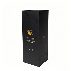 Manufacturer-Sourced Custom One-Piece Oversized Folding Gift <b>Box</b> Pure Black with Full Magnet for Candles Logo Hot Stamping - Product Image 5