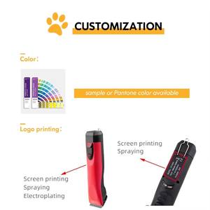 5F 10 #   30 #   Ensemble de tondeuses pour chiens professionnelles A5 en acier inoxydable, lames en plastique, rechargeable, sans fil, portable, faible bruit, sûr - Product Image 3