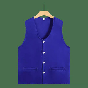 Child Vest Solid Color Polyester Woven School Uniforms For Primary And Secondary Students - Product Image 2