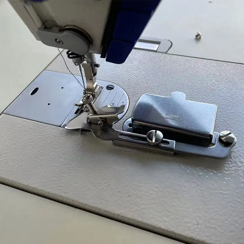 Nueva guía de dobladillo de calibre magnético de regla multifuncional para cerraduras industriales o máquina de coser de pie, imán