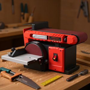 Combo de Lijadora de Disco de 6 Pulgadas y Lijadora de Banda de 4 x 36 Pulgadas con Mesa de Trabajo Ajustable y Puerto de Extracción de Polvo para Trabajos en Madera - Product Image 2