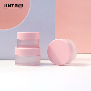 Petit pot en plastique PETG d'emballage cosmétique avec couvercle rose pour gommage <span class=keywords><strong>baume</strong></span> à lèvres soins de la peau 5g 10g 15g - Product Image 6