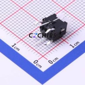 K6-6141D02 Tactile Switch Through hole Component (THT) Switch 1.6N Through Hole 7mm 6mm - Product Image 2