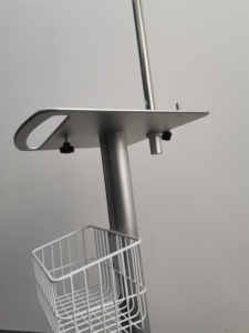 Carro de ventilador médico Carro de cánula <span class=keywords><strong>nasal</strong></span> Bipap de alto flujo para <span class=keywords><strong>humidificador</strong></span> de terapia de oxígeno con poste IV - Product Image 2