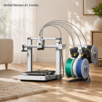 Version Globale Nouvelle Imprimante 3D A1/A1 Combo avec AMS Lite, Machine d'Impression 3D FDM Multicolore Haute Vitesse de Bureau