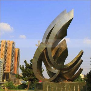 Escultura Iluminada Art Deco de Acero Inoxidable Multifuncional, Resistente al Agua, para Montaje en Suelo, Arte Paisajístico Nocturno para Exteriores, Modelo M115 - Product Image 2