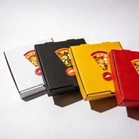 Boîte d'expédition rectangulaire en papier kraft magnétique pour aliments, personnalisable, recyclable, éco-responsable, impression quadricolore, emballage pour pizza, usine OEM