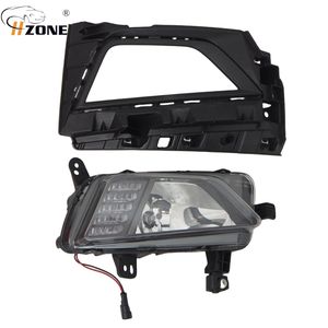 Parachoques delantero coche luces antiniebla lámparas accesorios montaje para Volkswagen <span class=keywords><strong>VW</strong></span> Polo <span class=keywords><strong>Virtus</strong></span> Hatchback Sedan 2018 2019 <span class=keywords><strong>2020</strong></span> - Product Image 2