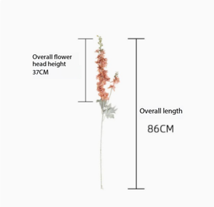 Delphinium Artificiale All'Ingrosso, Fiori Finti Alti <span class=keywords><strong>Blu</strong></span> <span class=keywords><strong>Viola</strong></span> per Bouquet da Sposa, Decorazioni Rustiche Fai-da-Te per Casa e Giardino - Product Image 2