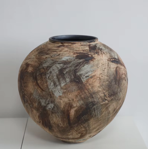 Ensemble de vases en céramique de style toile nostalgique, décoration moderne pour la maison, vase à bascule pour arrangement floral - Product Image 5