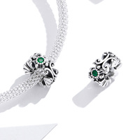 Forêt mystique S925 perles en argent sterling BRICOLAGE rétro artisanat perles accessoires en gros SCC1512