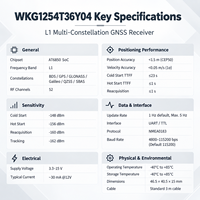 Module récepteur GPS multi-GNSS AT6850 L1, BDS GLONASS Galileo UART TTL NMEA0183, souris GPS externe pour la navigation automobile