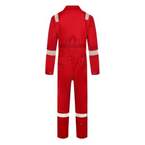 Combinaison de travail ignifuge en polyester/coton avec coutures soudées, fournie <span class=keywords><strong>par</strong></span> l'usine, vêtements de sécurité pour l'industrie - Product Image 5