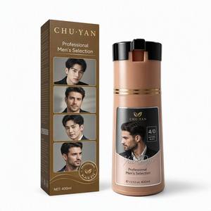CHU-YAN Teinture Capillaire Permanente 400ml Formule Nourrissante Tous Types de Cheveux Noir Jais Noir Naturel Noir Brun-Charbon - Product Image 2