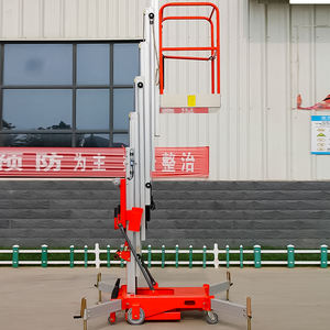 Plataforma de Trabajo Aérea de Aleación de Aluminio con Elevador Eléctrico de Mástil Único de 6 m, 10 m, 12 m y 150 kg, en Oferta - Product Image 6