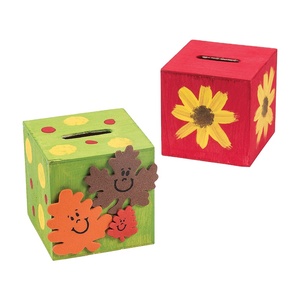 <span class=keywords><strong>Tirelire</strong></span> en bois à personnaliser, artisanat pour la maison, offre spéciale - Product Image 1