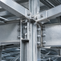 Edificio de Estructura de Acero Prefabricado, Techo de Acero Galvanizado, Taller Metálico, Almacén Industrial, Nave de Almacenamiento, Fábrica