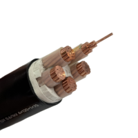 Cable WDZC-YJY 3X2.5 mm² de Baja Emisión de Humo, Libre de Halógenos, Reticulado, Ecológico, Retardante de Llama, Clase C