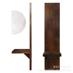 Étagère murale rectangulaire en bois pour rangement et décoration de salon, présentoir pour articles décoratifs et bougies - Product Image 5