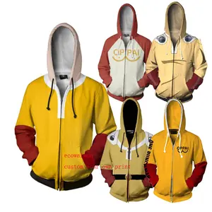 Çevre walson yeni Anime bir yumruk adam Saitama Oppai Hoodie kapşonlu Sweatshirt Hoodie Cosplay kostüm yeni Harajuku ceket