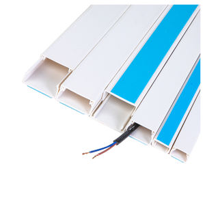 Canal de cable de PVC resistente al fuego pintable <span class=keywords><strong>para</strong></span> cableado de red Conducto flexible Tipo autoadhesivo montado en la pared - Product Image 2