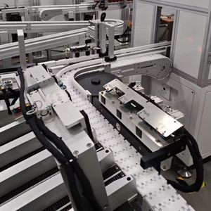 高品质白色POM材料柔性塑料输送链批发，用于材料处理设备零件 - Product Image 5